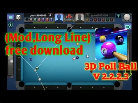 3D Pool Ball 2.2.3.8 MOD APK Long Lines .